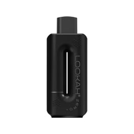 A black Lookah Zero 510 voltage battery shown next to its packaging box. The battery has a rectangular shape with rounded edges and the "LOOKAH" logo and "ZERO" printed on it.