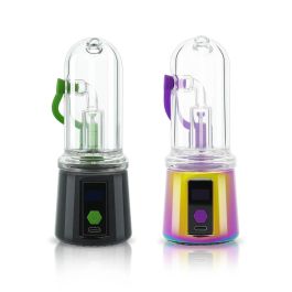 Bomb Aerix E Rig - front view - Black and Rainbow color options are placed near each other