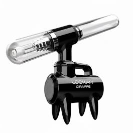 Lookah Giraffe in orange on a rock